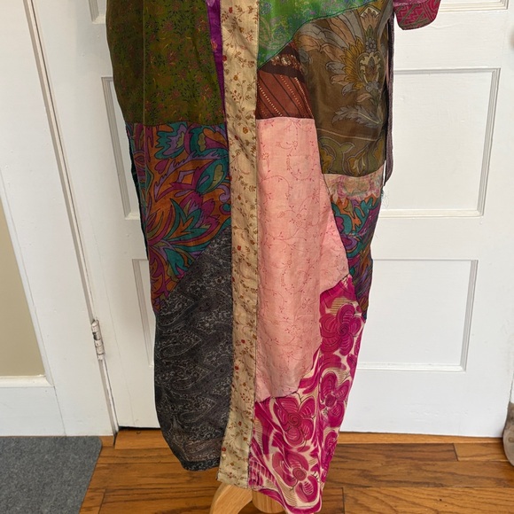 Silk Sacred Threads Robe Vintage - Picture 2 of 10